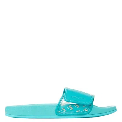 Jimmy Choo Fitz/f Slide Sandals In Blue