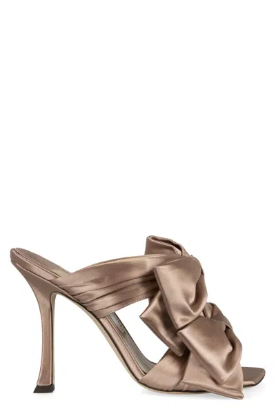 Jimmy Choo Flaca Fabric Mules In Pink
