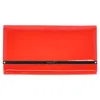 Jimmy Choo Flap Clutch Bag In Red Patent Leather In Red