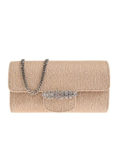 Jimmy Choo Flap Shoulder Bag In Nude