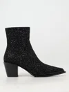Jimmy Choo Cece Ab 60mm Glitter Ankle Boots In Schwarz