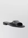 Jimmy Choo Flat Leather Sandals With Square Open Toe