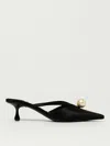 Jimmy Choo Flat Sandals  Woman Color Black In Black