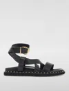 Jimmy Choo Blaise Leather Sandals In Schwarz