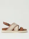 Jimmy Choo Joa Canvas Sandals Flat Sole
