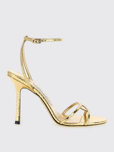 Jimmy Choo Flat Sandals  Woman Color Gold