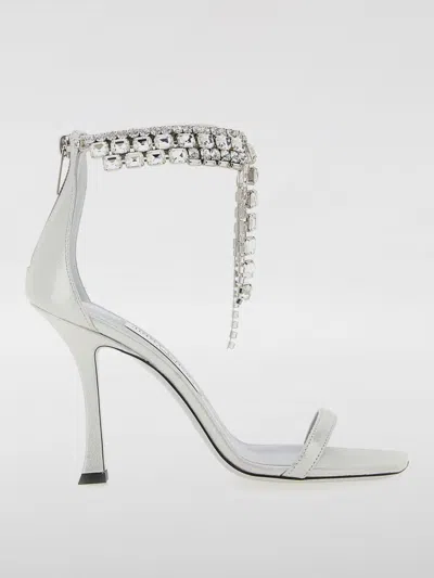 JIMMY CHOO HEELED SANDALS JIMMY CHOO WOMAN COLOR SILVER,H31069097