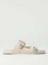 Jimmy Choo Fayence Leather Sandal In White