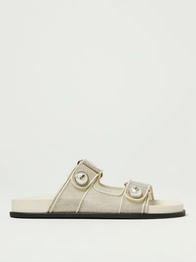 Jimmy Choo Flat Sandals  Woman Color White