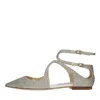 Jimmy Choo Flat Shoes Grey In Grigio Neri E Grigi