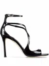Jimmy Choo Azia95 Sandals With Squared Open Toe And Ankle Strap In Multi
