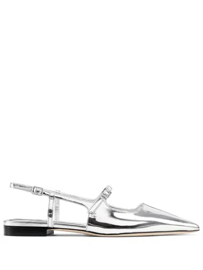 Jimmy Choo Flat Shoes In Silver