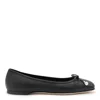 Jimmy Choo Ballet Shoes With Round Head And Flat Soles In Black