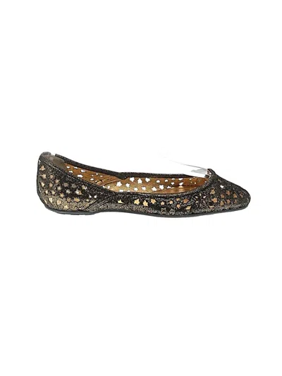Pre-owned Jimmy Choo Flats In Gold