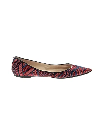 Pre-owned Jimmy Choo Flats In Red