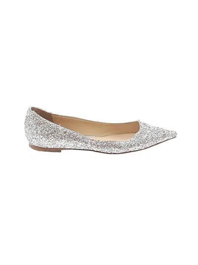 Pre-owned Jimmy Choo Flats In Silver