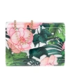 Jimmy Choo Candy Flower Printed Clutch Bag In Green