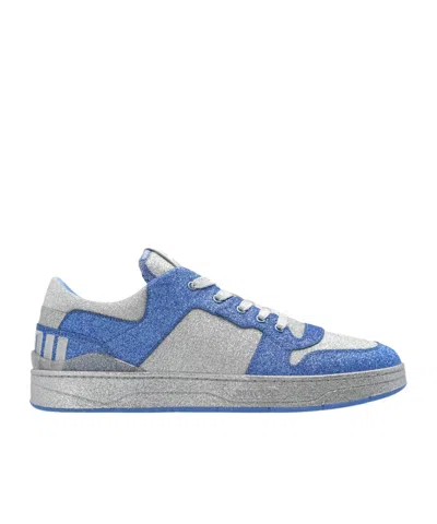 Jimmy Choo Florent Logo-patch Sneakers In Gray