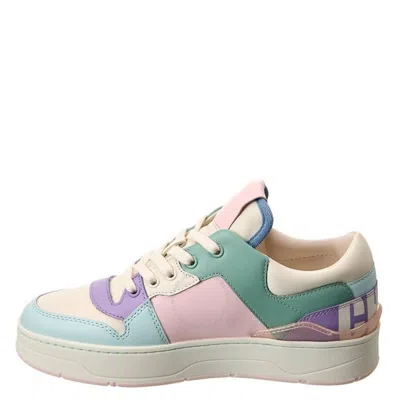 Jimmy Choo Florent/f Mix Leather Sneakers In Pink