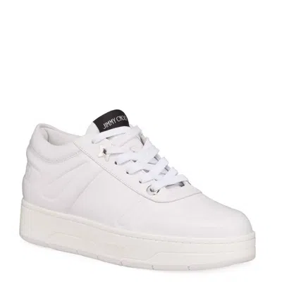 Jimmy Choo Florent/f Womens Low Top Sneakers In White
