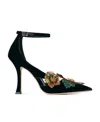 Jimmy Choo Azara Velour Pointed In Black