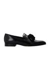 Jimmy Choo Foxley Leather Tassel Loafers In Black