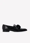 Jimmy Choo Foxley Leather Tassel Loafers In Black