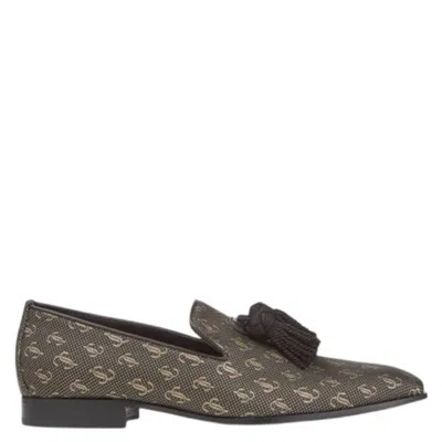 Jimmy Choo Foxley/m Jacquard Loafers In Brown