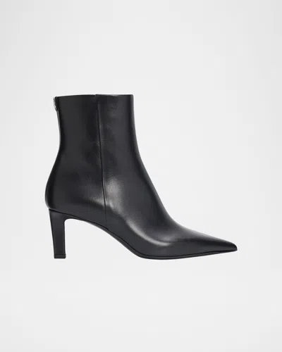 Jimmy Choo Frankie 65mm Leather Ankle Boots In Black