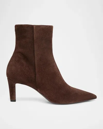 Jimmy Choo Frankie 65mm Velvet Suede Ankle Boots In Brown