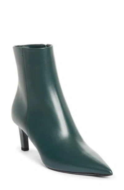 Jimmy Choo Frankie Pointed Toe Bootie In Dark Green