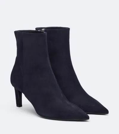 Jimmy Choo Frankie Suede Ankle Boots In Blue