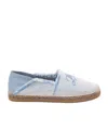 Jimmy Choo Avi Embroidered Canvas Espadrilles In Blue