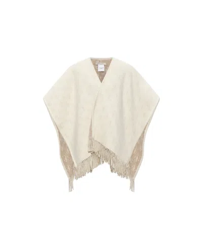 Jimmy Choo Fringed Shawl In White