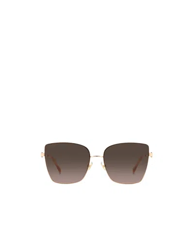 Jimmy Choo Full Frame Sunglasses In Brown