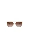 Jimmy Choo Joss 58mm Gradient Square Sunglasses In Gold