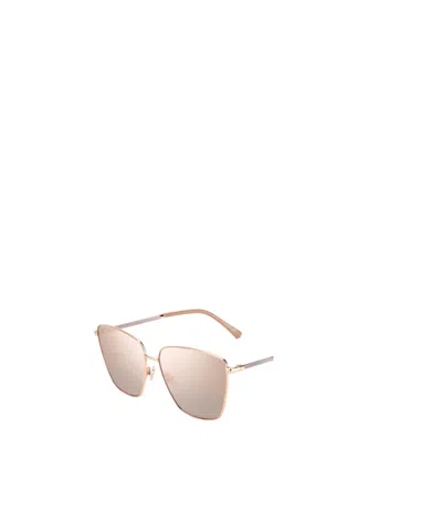 Jimmy Choo Full Frame Sunglasses In Nude