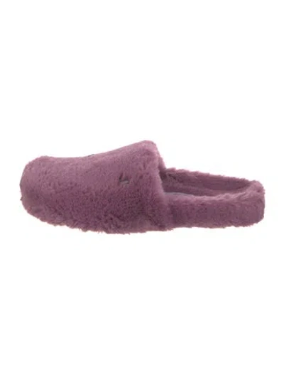 Pre-owned Jimmy Choo Fur Mules In Purple