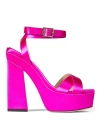 Jimmy Choo Gaia 140 Satin Platform Sandal In Pink