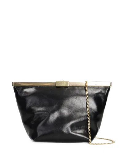 Jimmy Choo Ganache Clutch Bag In Black