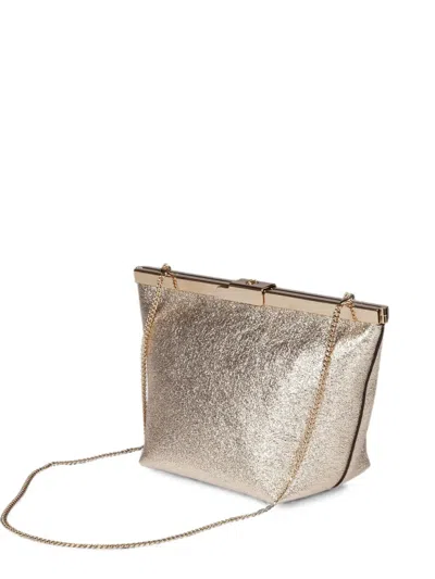 Jimmy Choo Ganache Clutch Bag In Gold