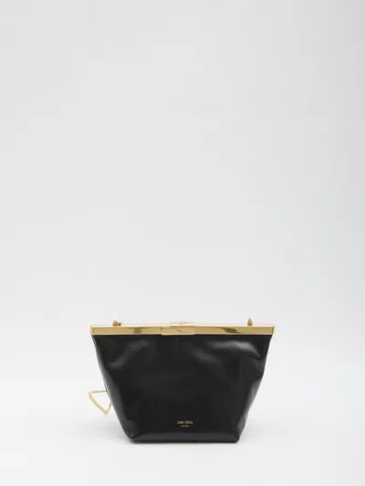 Jimmy Choo Ganache Clutch In Black