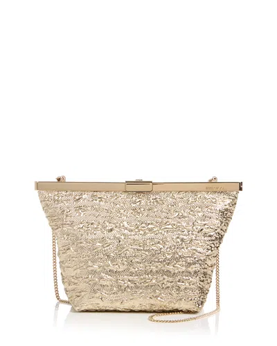 Jimmy Choo Ganache Clutch In Black