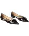 Jimmy Choo Black Flat Shoes In Black