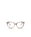 Jimmy Choo Geometric Frame Plano Lens In Brown