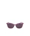 Jimmy Choo Geometric Frame Sunglasses In Black