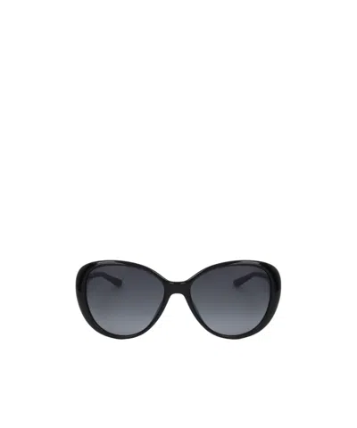 Jimmy Choo Geometric Frame Sunglasses In Black