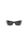 Jimmy Choo Geometric Frame Sunglasses In Black