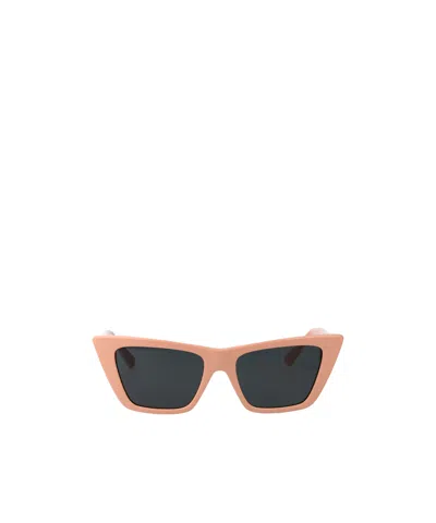 JIMMY CHOO GEOMETRIC FRAME SUNGLASSES