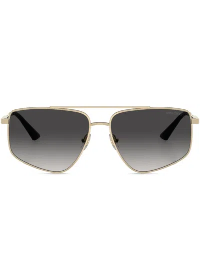 JIMMY CHOO GEOMETRIC-FRAME SUNGLASSES